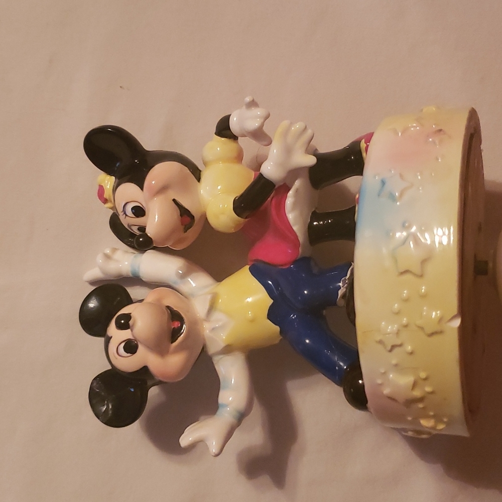 Schmid Disney Mickey & Minnie Mouse Music Box NOT WORKING